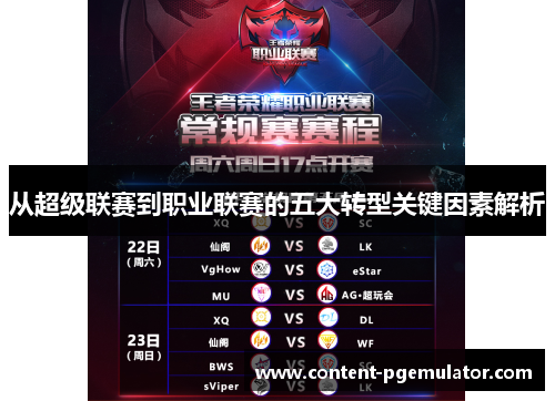 从超级联赛到职业联赛的五大转型关键因素解析